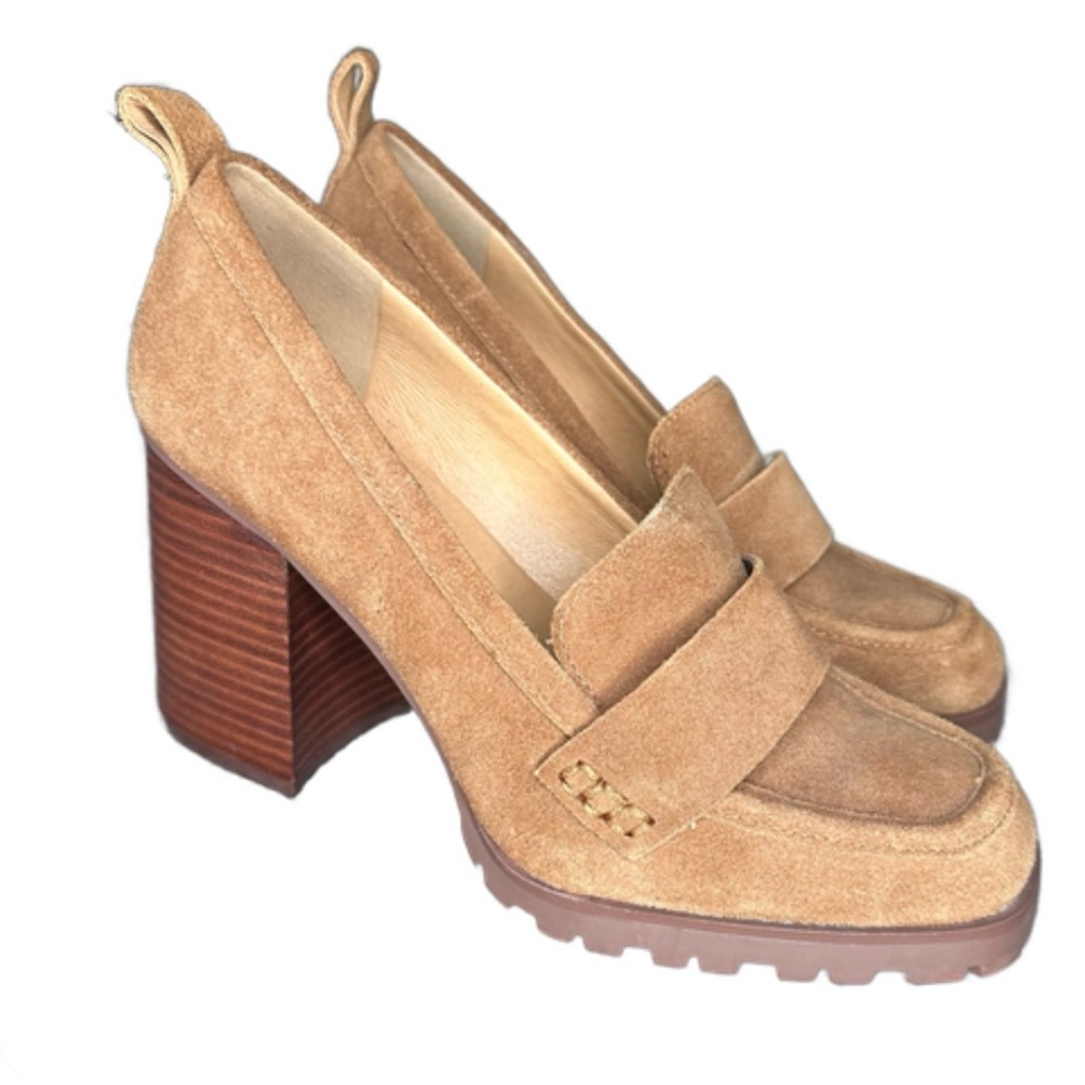 Crown Vintage Block Heel Loafers